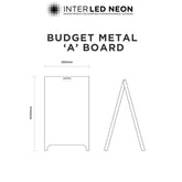 The Bankside' - Raw Industrial Galvanised 'A' Board